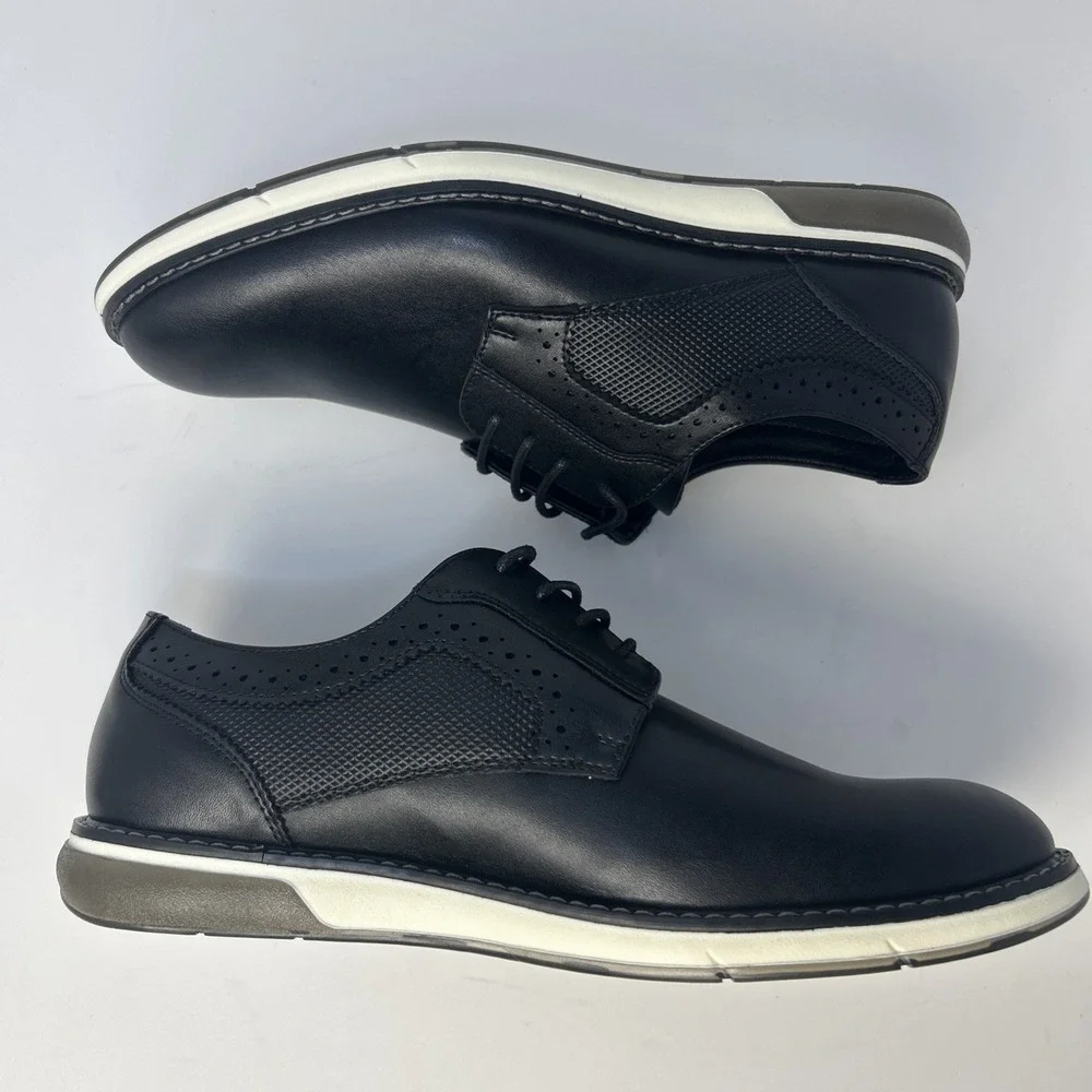 Bruno Marc Men's CrossFlex GentEdge Oxford Dress‎ Sneakers Black Size 8.5 NIB